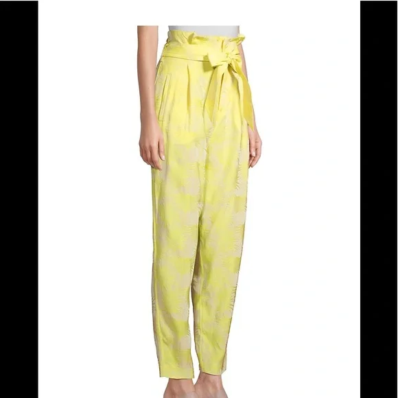 Equipment Cropped Pants in yellow